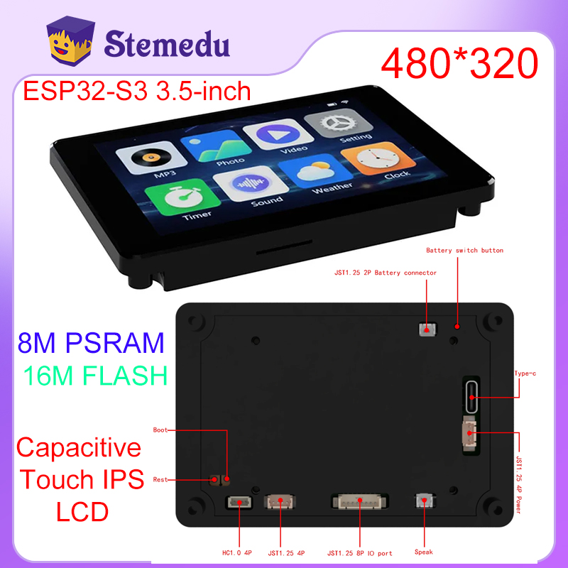 Espressif Esp32 - Мини-флэш-память 3,5 дюймов емкостный сенсорный IPS-модуль