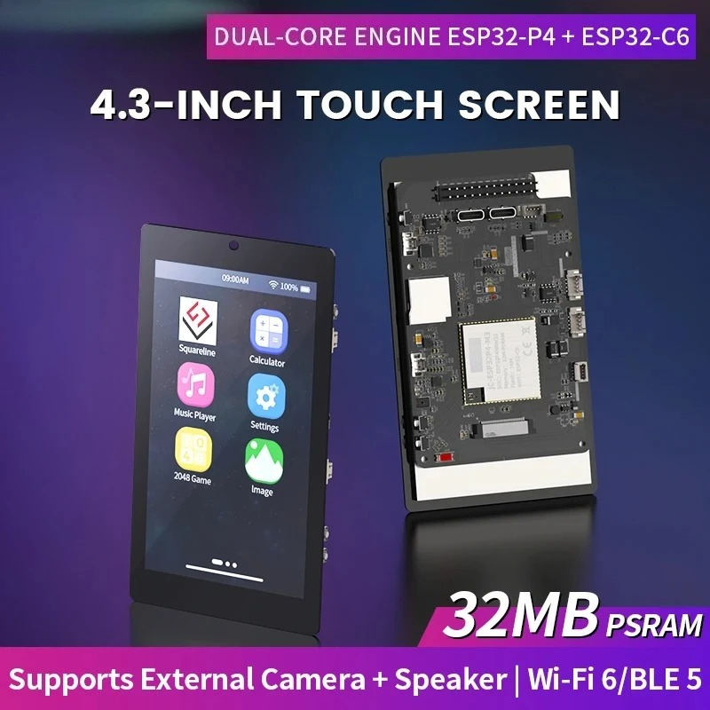 Esp32 C6 - 4,3-дюймовый сенсорный экран IPS с разрешением
