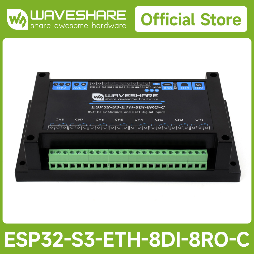 Промышленный 8-канальный релей – обзор и цена Esp32 S3