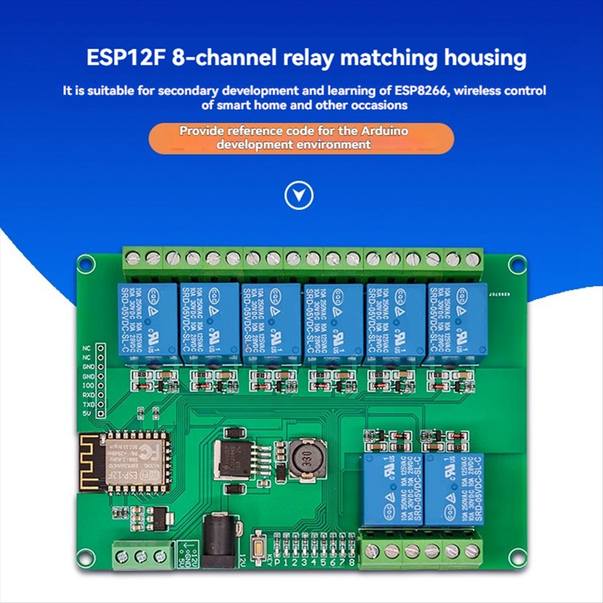 Модуль реле A99X 8-канальный,  – обзор и цена Esp8266