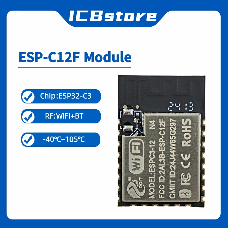 Модуль серии ESP32-C3 ESP-C12F – обзор и цена Esp32 Wifi Bluetooth Module